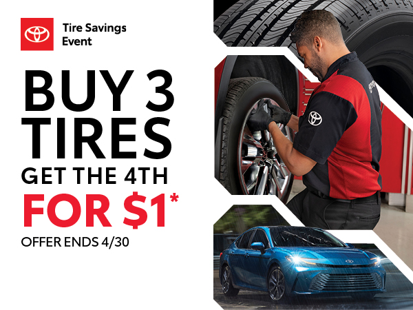 Buy 3 Tires, Get 4th for $1